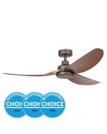 Torquay 56" 20W Dimmable LED DC Ceiling Fan Oil Rubbed Bronze With Koa Blade / Tri-Colour 20523112