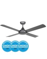 STRADBROKE 52 DC ceiling fan with E27 2 LIGHTS 7W Titanium 20491204