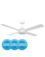 STRADBROKE 52 DC ceiling fan with E27 2 LIGHTS 7W White 20491201