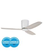 Seacliff 44" DC Ceiling Fan White with Gessami Oak Blade 20523405