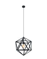 EMBLETON PENDANT LIGHT 1X60W E27 BLACK SMALL 49761N