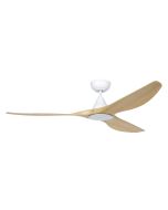 Surf 60" DC Ceiling Fan White with Oak Blade 20550116