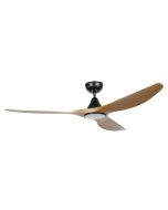 Surf 60" DC Ceiling Fan Matt Black with Burmese Teak Blade 20550117