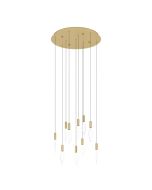 Mirador 10 Light 3W LED Pendant Brass Warm White 390359