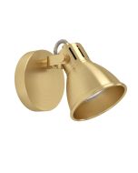 Seras 1 Light 5W Dimmable LED Spotlight Brushed Brass / Neutral White 206051