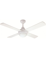 GLENDALE 1200mm Ceiling Fan With Light White (FC182124WH) Mercator Lighting