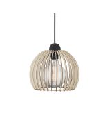 Chino 1 Light Pendant Small Wood - 84823014