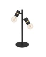 Lurone 2 Light Table Lamp Black 900178N