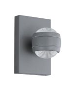 Sesimba 7.4W LED Up/Down Modern Wall Light Silver / Warm White - 94796