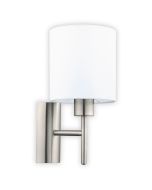 Pasteri Wall Light Satin Nickel / White - 94924