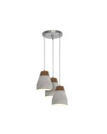 Tarega Triple Concrete Pendant E27 60W - 95526