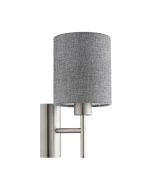 Pasteri Wall Light Satin Nickel / Grey - 96373