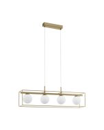 Vallaspra 4 Light Pendant 40w E14 Champagne 97793