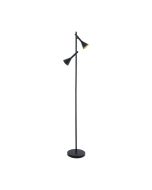 Cortaderas 10W LED Floor Lamp Black & Gold / Warm White - 97806N