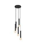 CORTENOVA PENDANT LIGHT 5X60W E27 BLACK   98058