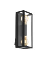 ALAMONTE 1 EXT WALL LIGHT 2X60W E27 BLK 