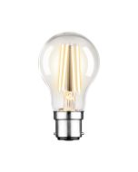 7.5W GLS Dimmable LED Bulb Clear in 2700k Warm White-Bayonet Cap B22