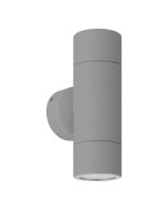 FREMANTLE EXTERIOR WALL LIGHT 2X5W LED TRI-COL SILVER UP/DOWN 206129