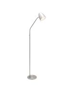 Sara 1Lt floor lamp - COLOUR - BRUSHED CHROME