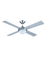 Intercept II 52" E27 AC Ceiling Fan Silver - A2307