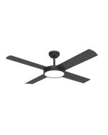 Revolution 3 52" 24W LED Dimmable AC Ceiling Fan Matt Black / Cool White - A3184