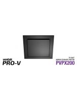 Matte Black Square Fascia to suit AIRBUS 200 body (PVPX200) ABG200BL-SQ Ventair