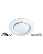 White Round Fascia to suit AIRBUS 225 & 250 body (PVPX225 or PVPX250) ABG250WH-RD Ventair