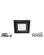 Matte Black Square Fascia with10w LED Panel (642Lm, 4200K Natural White) to suit AIRBUS 200 body (PVPX200) ABGLED200BL-SQ Ventair