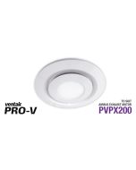 White Round Fascia with 10w CCT LED Panel to suit AIRBUS 200 body (PVPX200) ABGLED200WH-RD Ventair