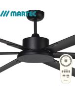 Albatross Black No Light Martec Dc ceiling Fan 35w