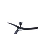 Aqua 52" IP66 DC Ceiling Fan with 18W Dimmable CCT LED / Matt Black - AIPL668