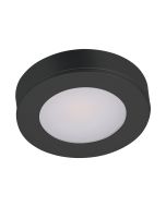 Astra 3.6 Watt 12V Round LED Cabinet Light Black / Warm White - 21284