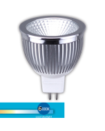 MR16 LED 12V 6W GU5.3 COB 6000K LUS20004