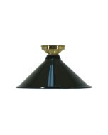 Edwardian 250mm Batten Fix Polished Brass Batten Cover - Black