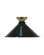 Edwardian 390mm Batten Fix Polished Brass Batten Cover - Black