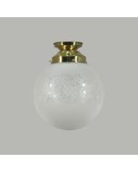 Batten Fix 2 Piece 4 1/4" - 8" Sheffield Sphere - Polished Brass