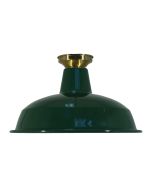 Warehouse 300mm Batten Fix Polished Brass Batten Cover - Green