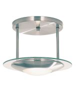 Suspended Button Ceiling Light Satin Chrome 150W BI8607-SC Superlux