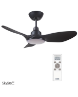 Black Ventair Skyfan 36" (900mm) DC Ceiling Fan with 20W Tri Colour LED Light and Remote