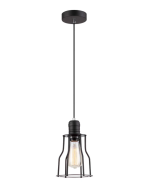 BLACKBAND Black Angled Bird Cage Pendant Light- BLACKBAND2