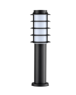 BORDA Exterior E27 Surface Mounted Louvred Black Bollard Light IP44- BORDA3