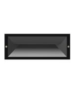 WALL LED 240V RECD Dark Grey Rect  BRICK0001 Cla Lighting