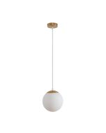 BUBBLE-200 OPAL BALL 1XE27 PNDT SATIN BRASS 31462