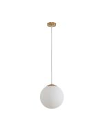 BUBBLE-250 OPAL BALL 1XE27 PNDT SATIN BRASS 31476