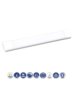 UltraSlim 10-20W LED Batten IP20 2FT TRI Colour - 211049