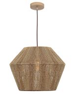 Cassie 1lt Pendant Large Timber  CASS1PLG Cougar Lighting