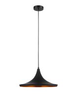 PENDANT ES 40W BLK MEXICAN HAT CAVIAR4 Cla Lighting