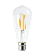 ST64 Pear Shape LED Filament Dimmable Globes Clear Diffuser (8W)- CF27DIM