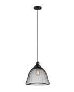 PENDANT ES 72W Smoke BLK WINE GLASS with raindrop effect CHUVA2 Cla Lighting