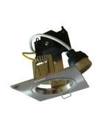  DOWNLIGHT  GU10 FIXED SQUARE SATIN CHROME 70mm CLADL25S CLA LIGHTING